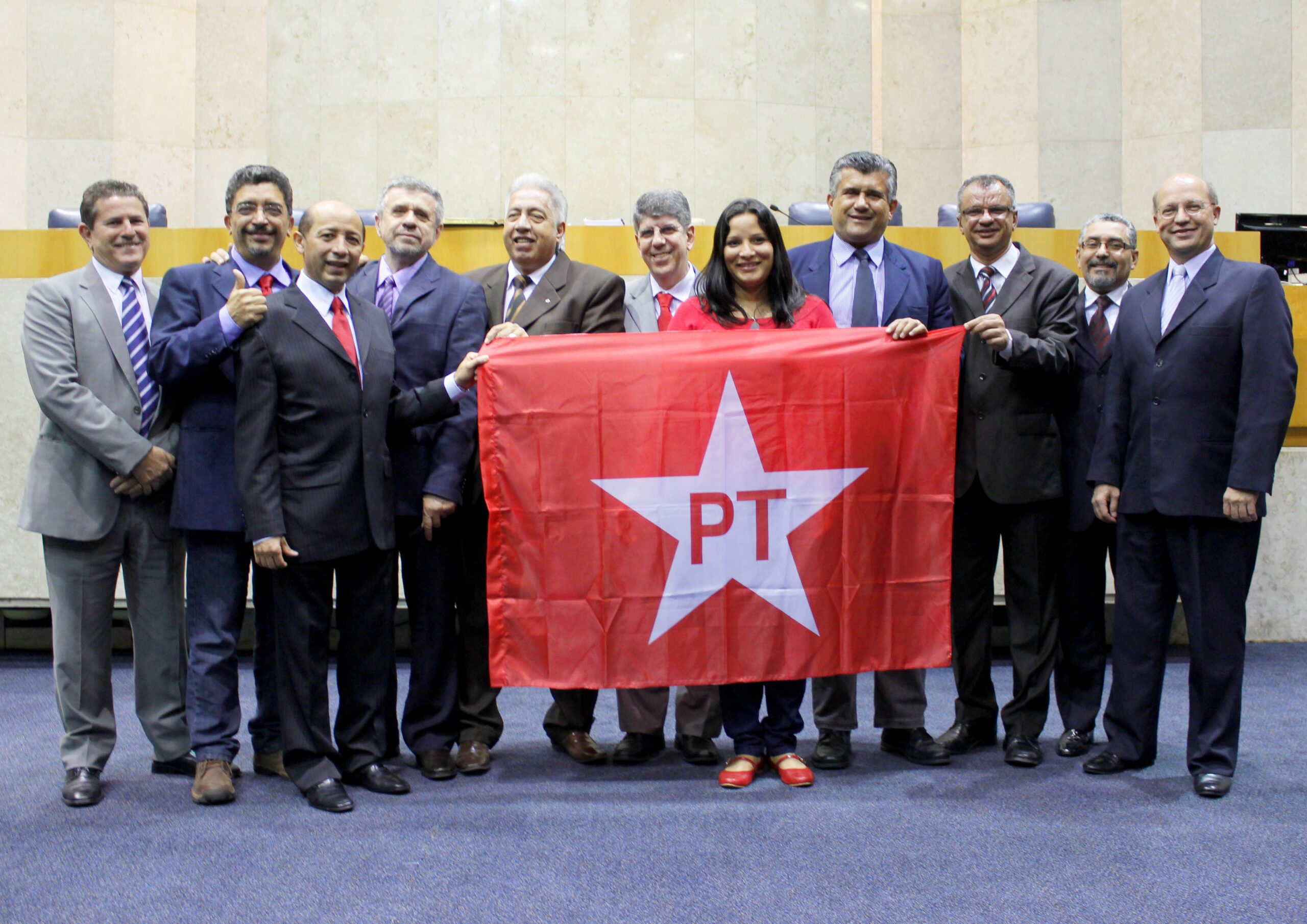 Bancada dos vereadores do PT na Câmara Municipal de São Paulo